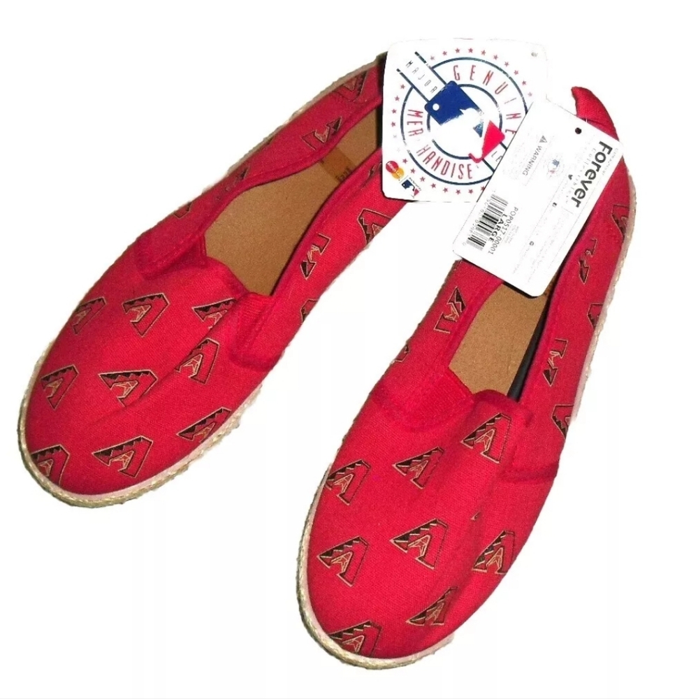 FOCO Arizona Diamondbacks Womens Espadrille Canvas Shoes sz. 8 Large New MLB